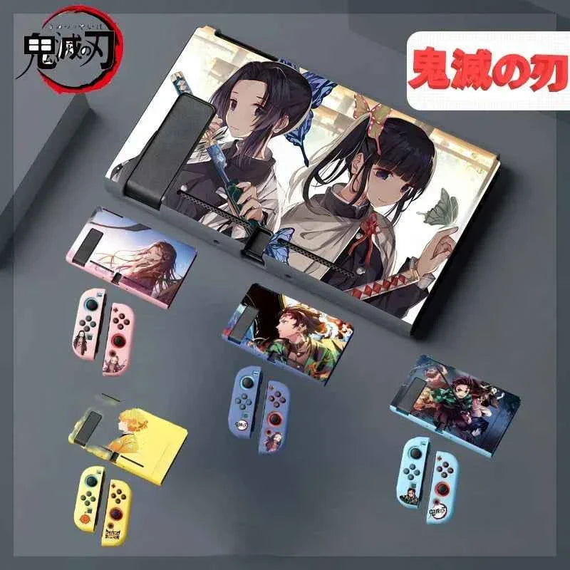 Anime Demon Slayer Switch Soft Shell Protective Sleeve Tanjirou Nezuko Shinobu Zenitsu Kimetsu Kyoujurou No Yaiba Birthday Gifts