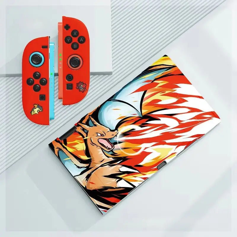 New Hot Cartoon Gengar Case For Switch 2/Ns Oled Game Console Joy-Con Split Type Design Shockproof Drop Proof Protective Cover