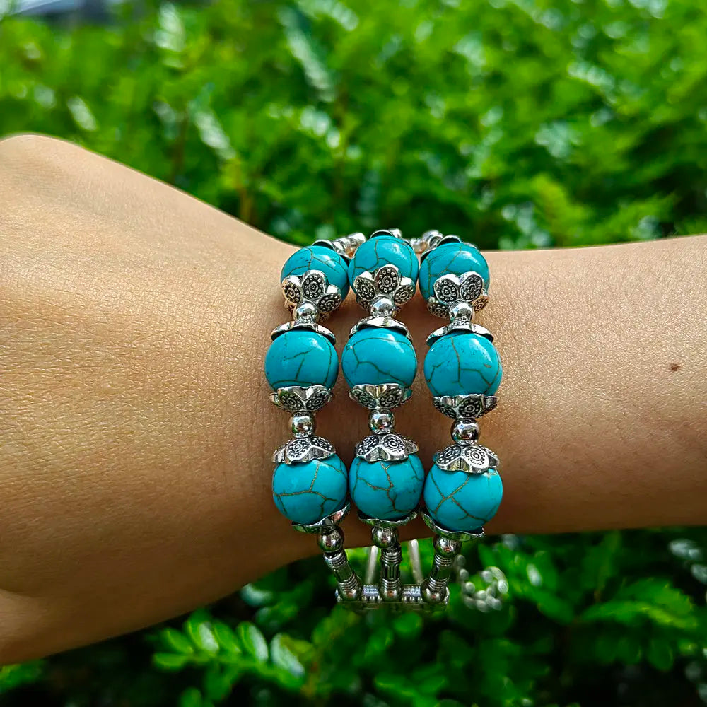 New Ridge Ethnic Style Three Row Bracelet