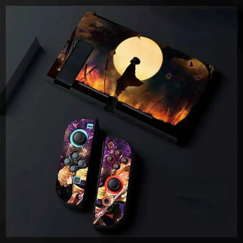 Anime Demon Slayer Switch Soft Shell Protective Sleeve Tanjirou Nezuko Shinobu Zenitsu Kimetsu Kyoujurou No Yaiba Birthday Gifts