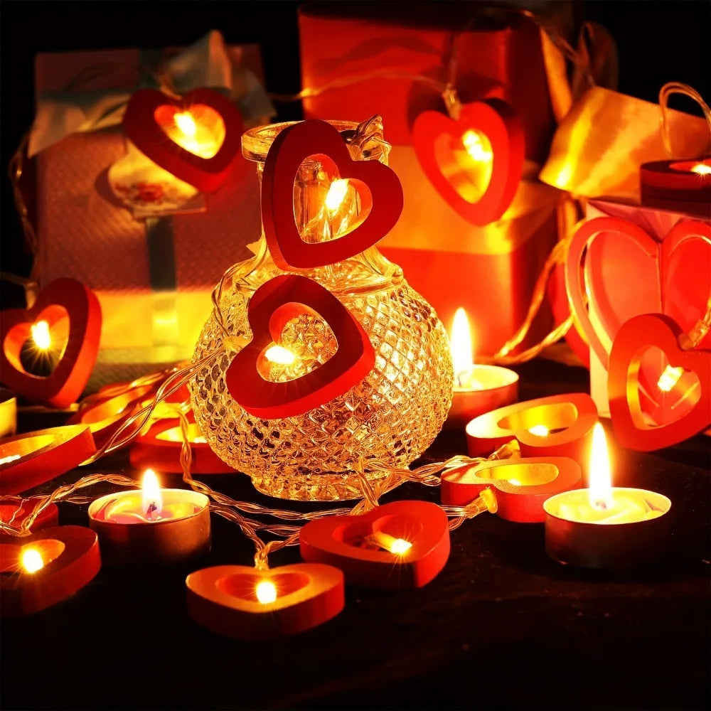 10pcs Love LED String Lights | Valentine's Day Wedding Party Decoration
