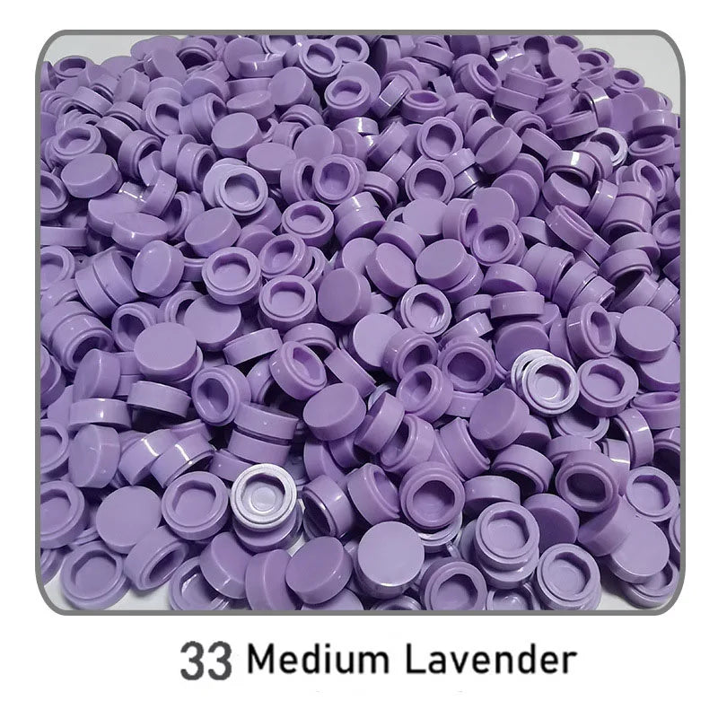 1000Pcs Tile 1x1 Round Building Blocks | 52 Color DIY Educational Creative Toy Set