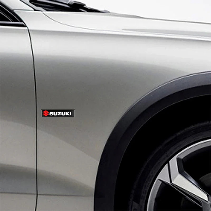3D Epoxy Car Emblem Stickers for Suzuki Models | Black Interior & Exterior Decals