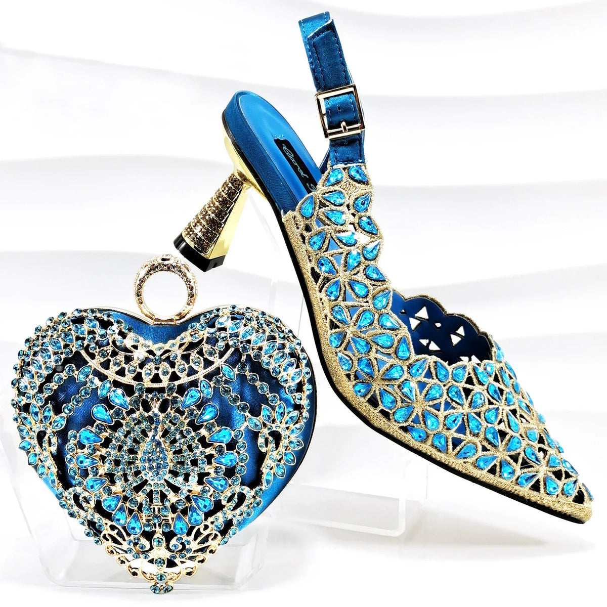 Lastest Italian Ladies Shoes with Matching Bag Set EDS1-30