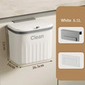 DecorBites™ Kitchen Cabinet Hanging Trash Can with Lid and Large Capacity