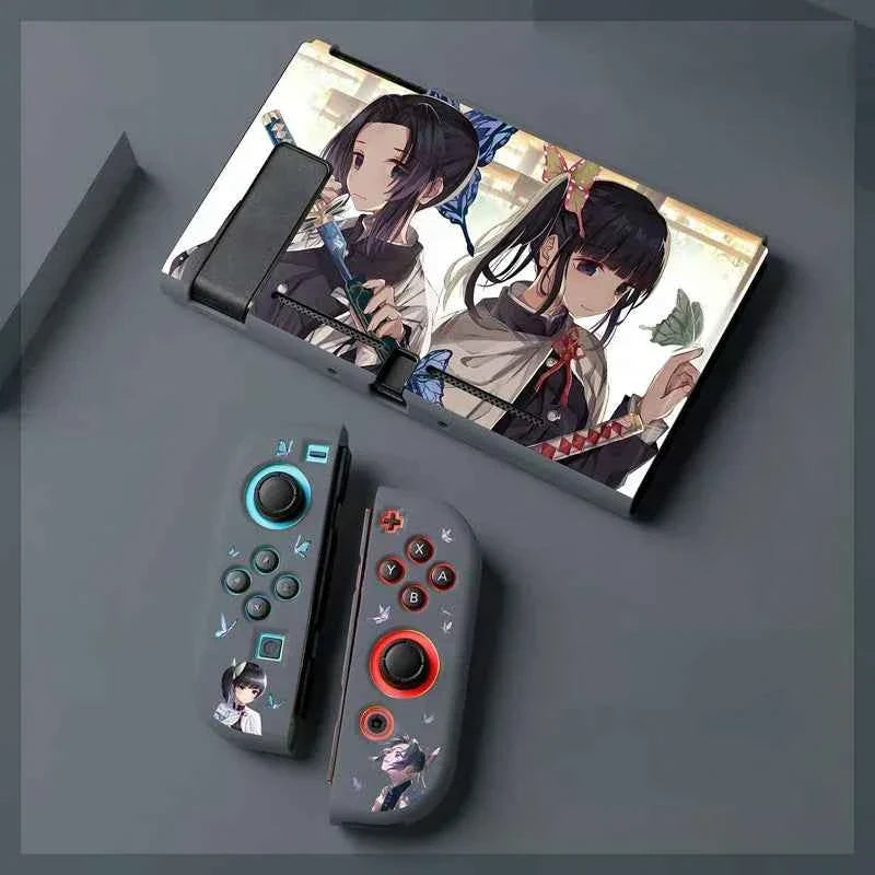 Anime Demon Slayer Switch Soft Shell Protective Sleeve Tanjirou Nezuko Shinobu Zenitsu Kimetsu Kyoujurou No Yaiba Birthday Gifts