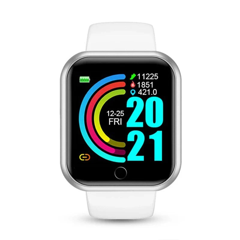 Fitness Smart Watch for Women and Men | Bluetooth Music Control Heart Rate Monitor Y68
