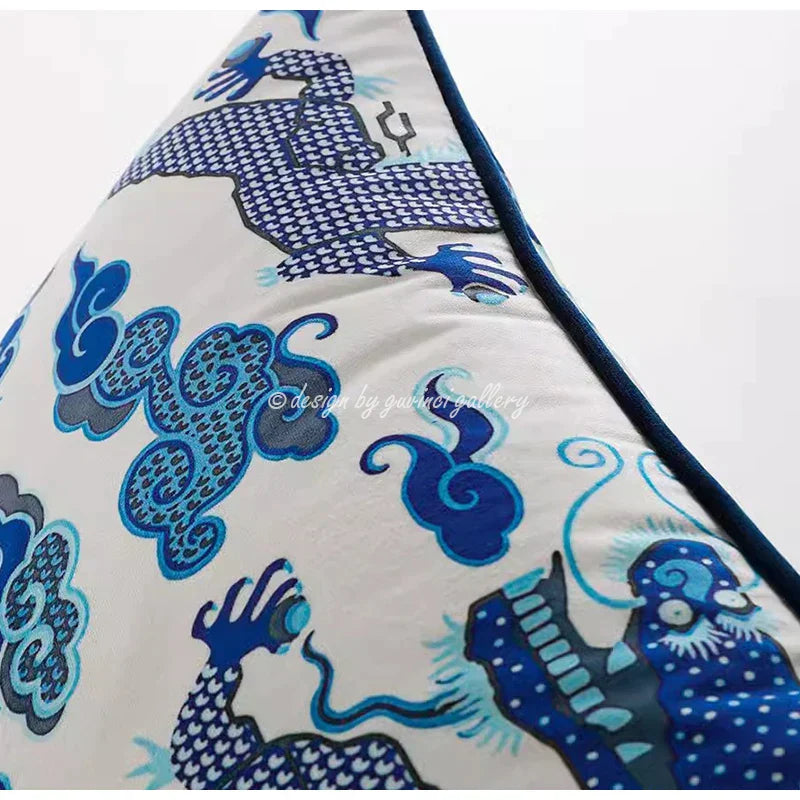 DecorBites™ Crane Art Luxury Throw Pillow Case for Bed & Sofa