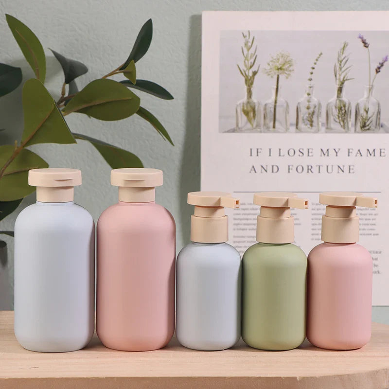 2Pcs Empty Plastic Pump Lotion Bottles | Travel Size Refillable Containers