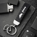 Carbon Fiber Style Keychain | Suzuki Car Key Accessory
