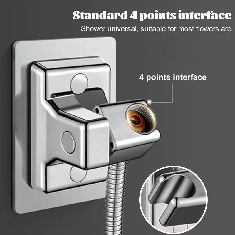 DecorBites™ Adjustable Wall Mounted Shower Head Holder for Bathroom Accessories