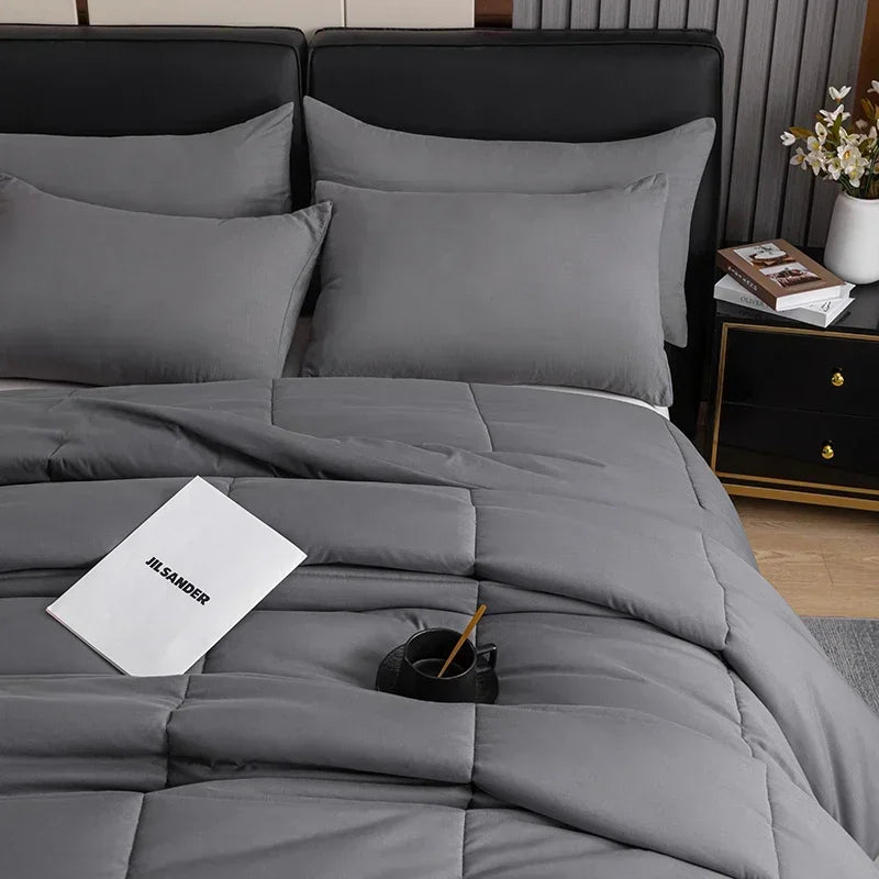 DecorBites™ Cozy Spring Queen Duvet Set - Soft & Breathable Quilted Comforter & Pillowcase