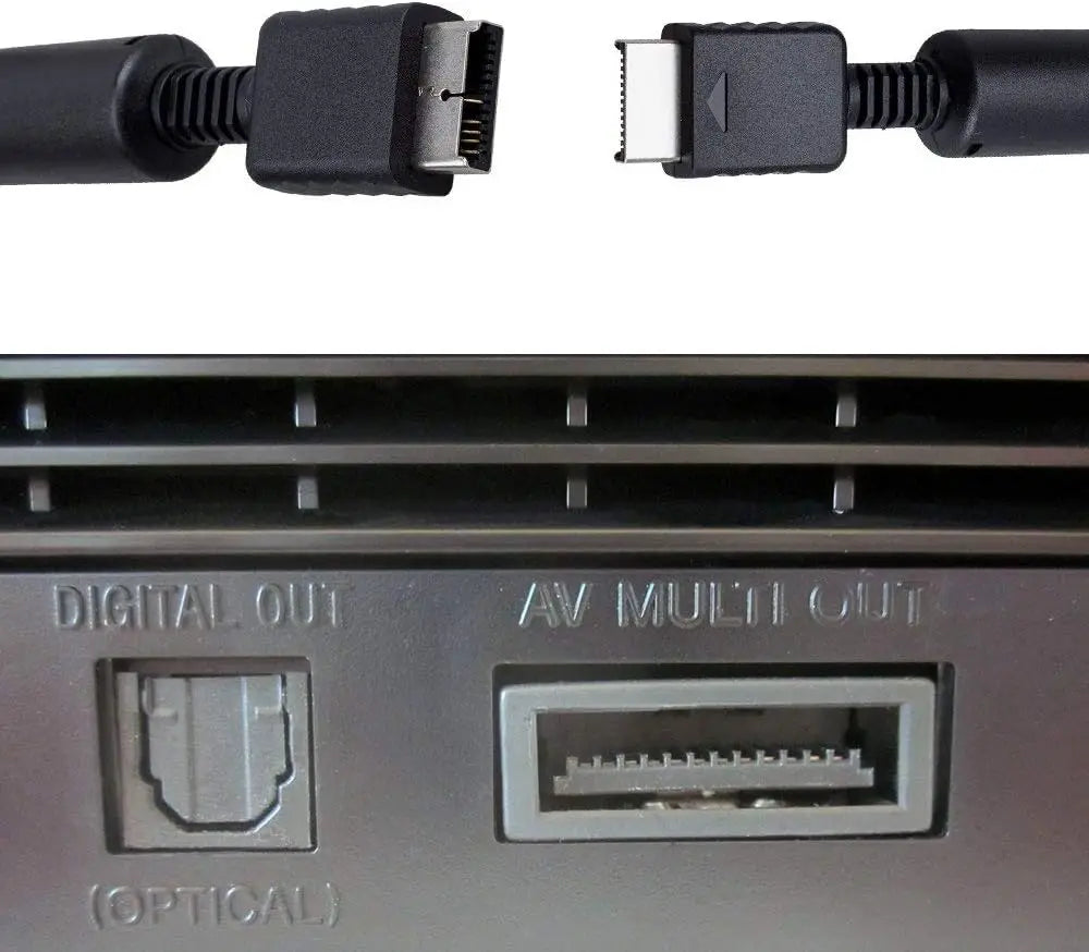 AV to RCA Composite Cable for PS2 PS3 | 6ft Replacement Cord