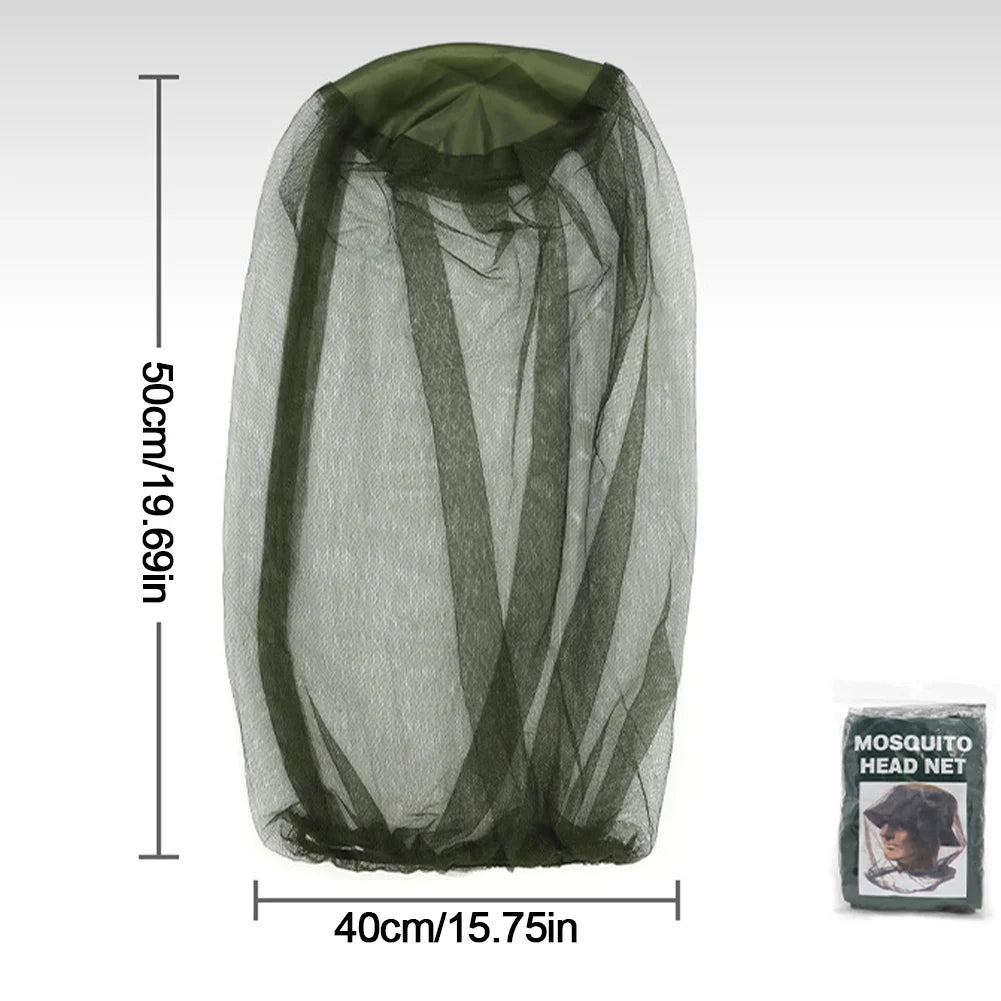 Fishing Mosquito Head Net | Bug Mesh Face Protector for Camping