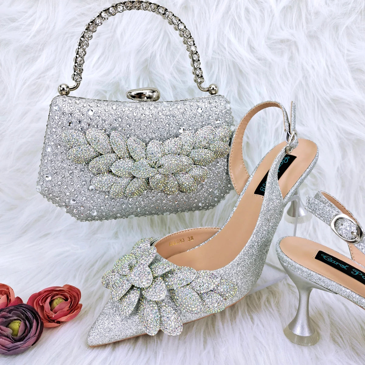 Latest Ladies Bag and Shoes Set EDN106
