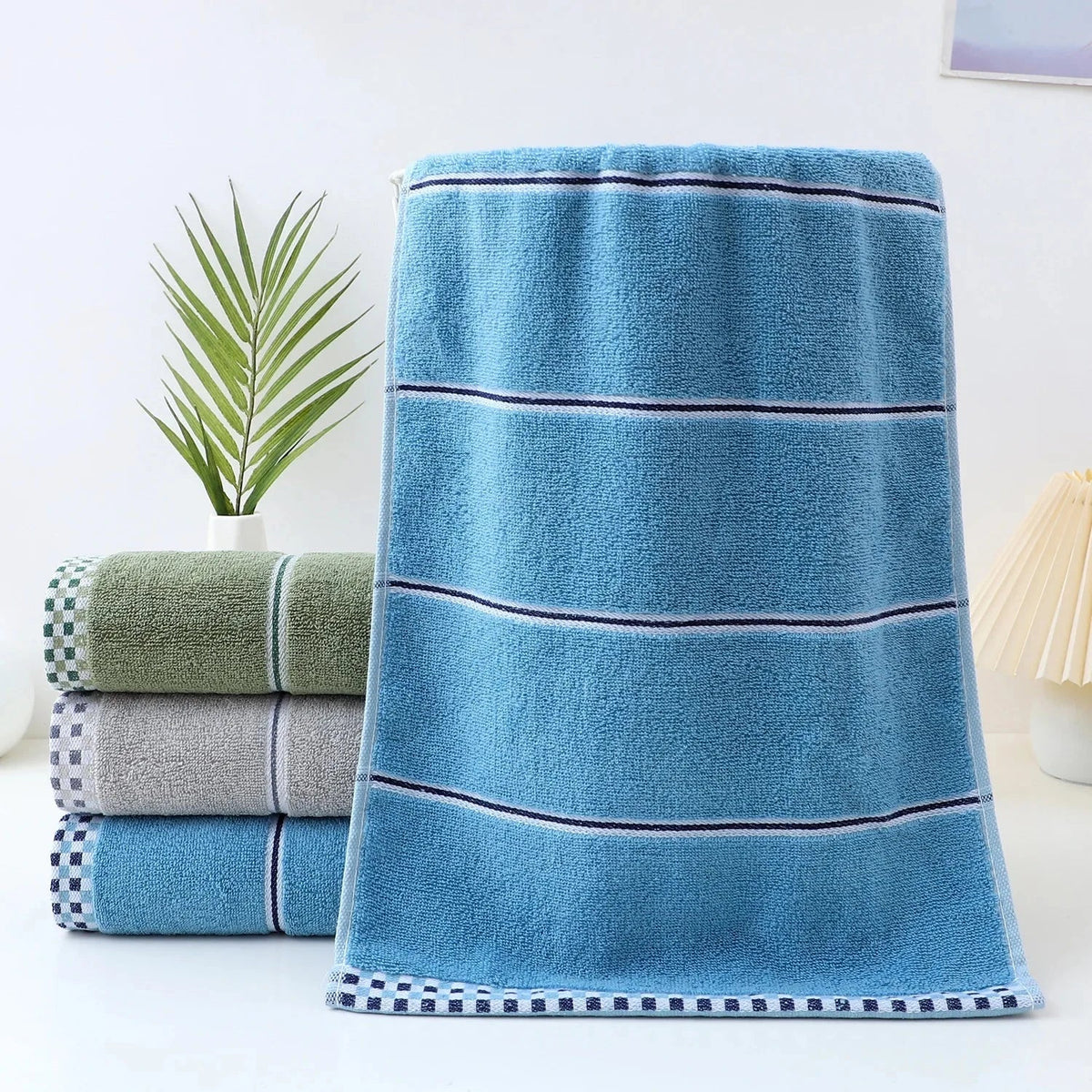 All-Cotton Thick Jacquard Face Towel – Skin-Friendly Bath & Adult Towel