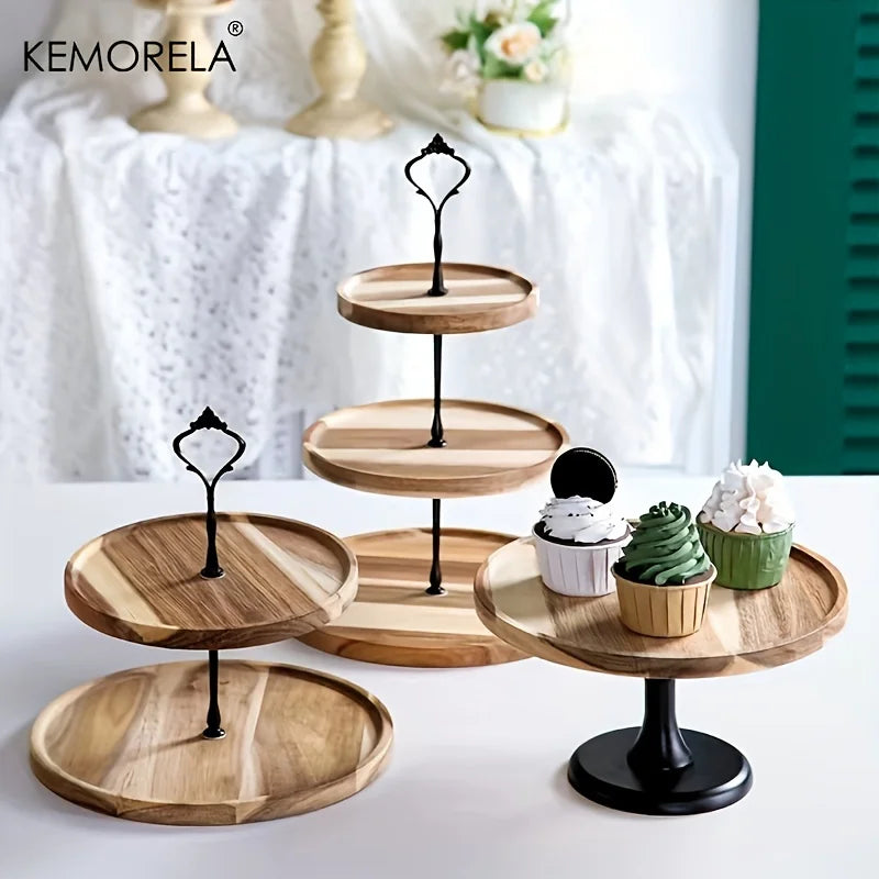 DecorBites™ Double-Layer/Three-Layer Dried Fruit Tray - Elegant Serving Dish for Desserts and Snacks