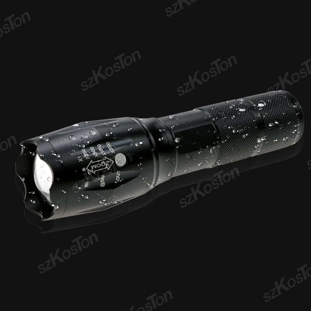 High Power LED Flashlight | Zoomable Aluminum Alloy Camping Torch