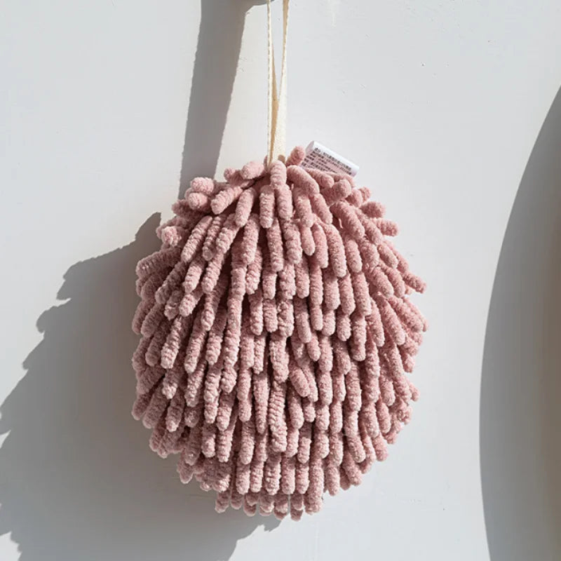 Kitchen and Bathroom Towel Balls with Hanging Rings | Quick-Dry Soft Microfiber Wipes
