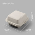 DecorBites™ Biodegradable Dessert Box Set: 5Pcs Microwave Disposable Food Container