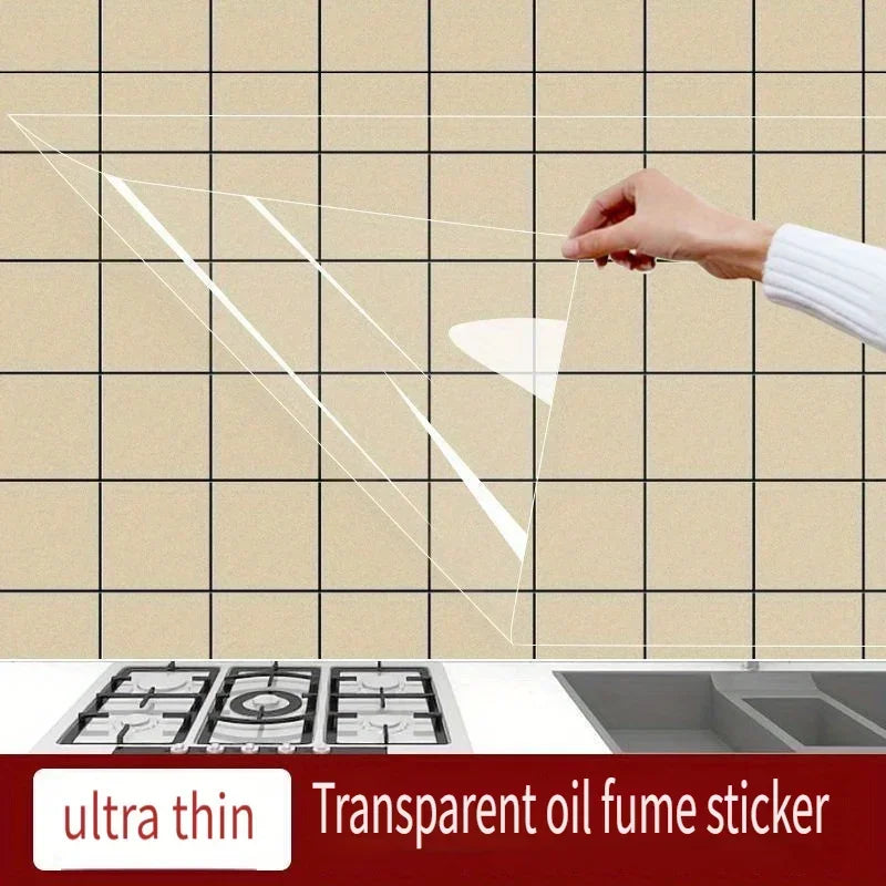 Plastic Electrostatic Wall Film | Waterproof, Oil-Proof Kitchen Tile Protector