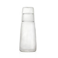 DecorBites™ Clear Glass Bedside Water Carafe Set with Drinking Cup