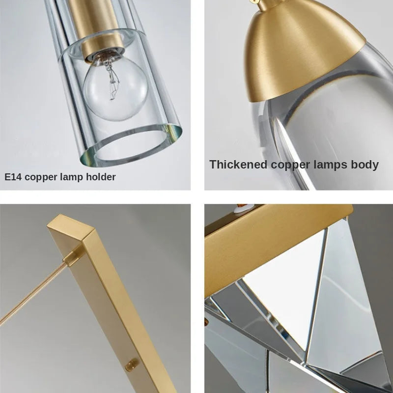 DecorBites™ Crystal LED Pendant Lights for Home Decor Lighting