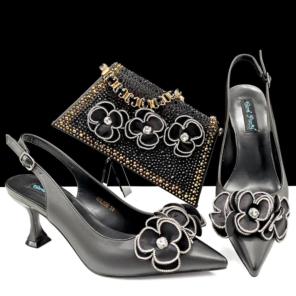 Italian Shoes And Bag Sets For Evening Party ED128