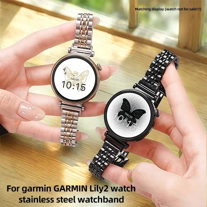 Garmin Lily 2 & 2 Active 14mm Women's Stainless Steel Bracelet