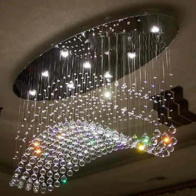 DecorBites™ Crystal Flush Mount Chandelier: Modern Contemporary Lighting
