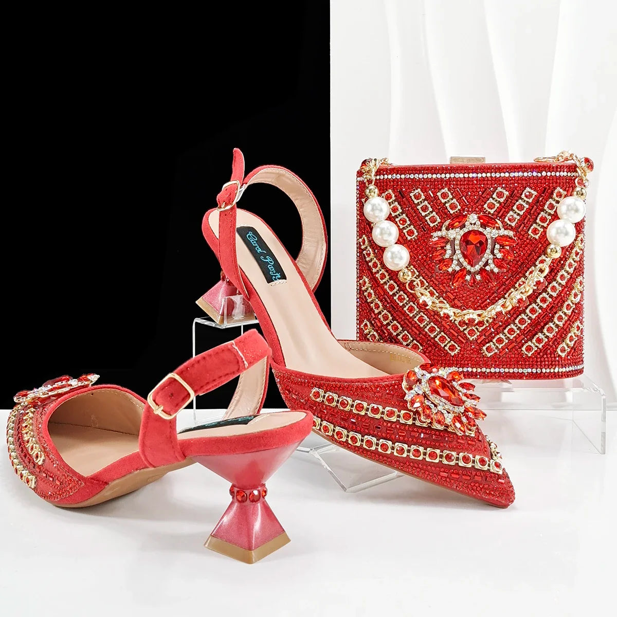 Hot Matching Women Shoe and Bag Set EDHFG1-1