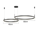 DecorBites™ Gold Ring Pendant Lights Circle Acrylic LED Ceiling Lamp
