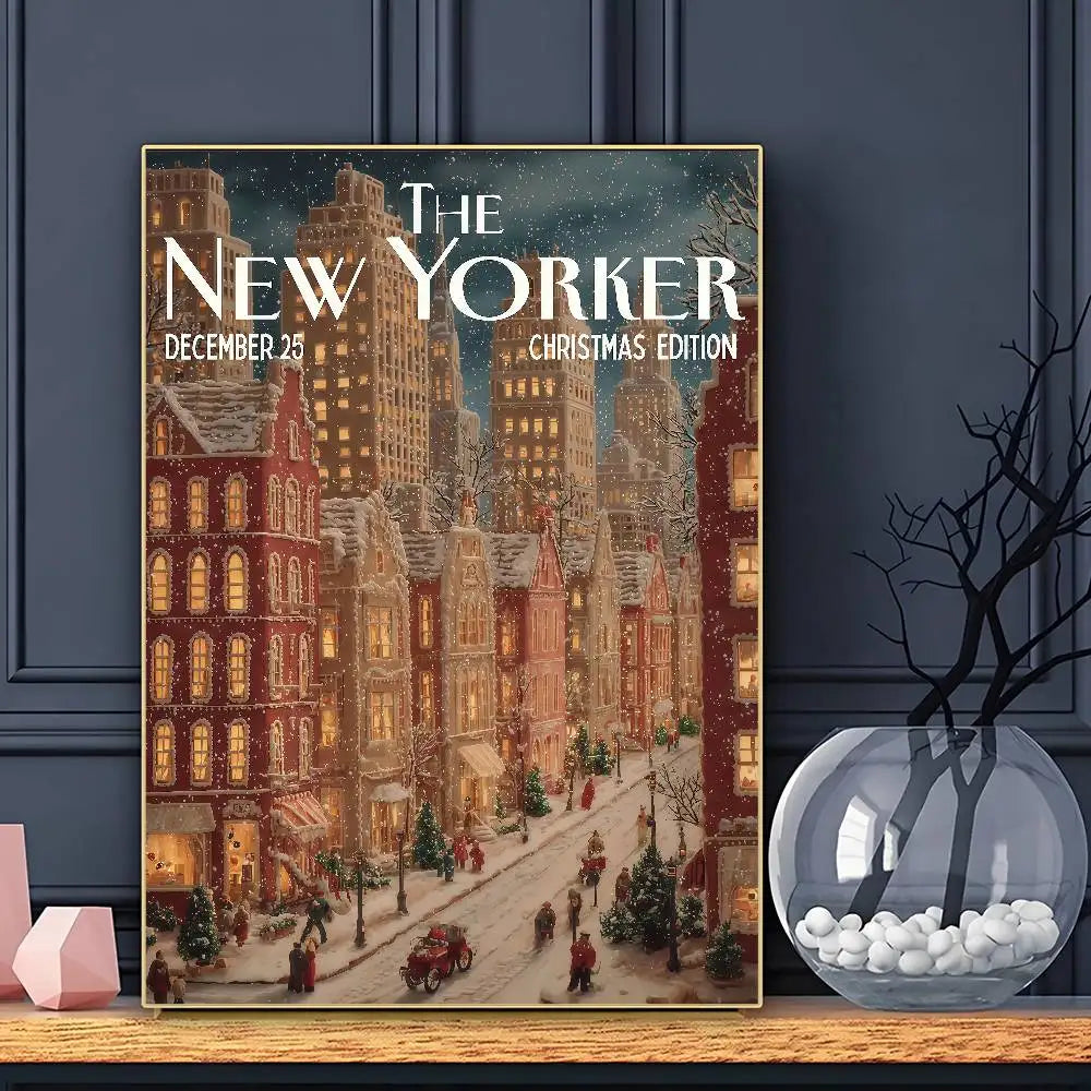 Vintage The N-New Yorker Poster HD Posters Home Room Bar Cafe Decor Wall Art Painting Picture