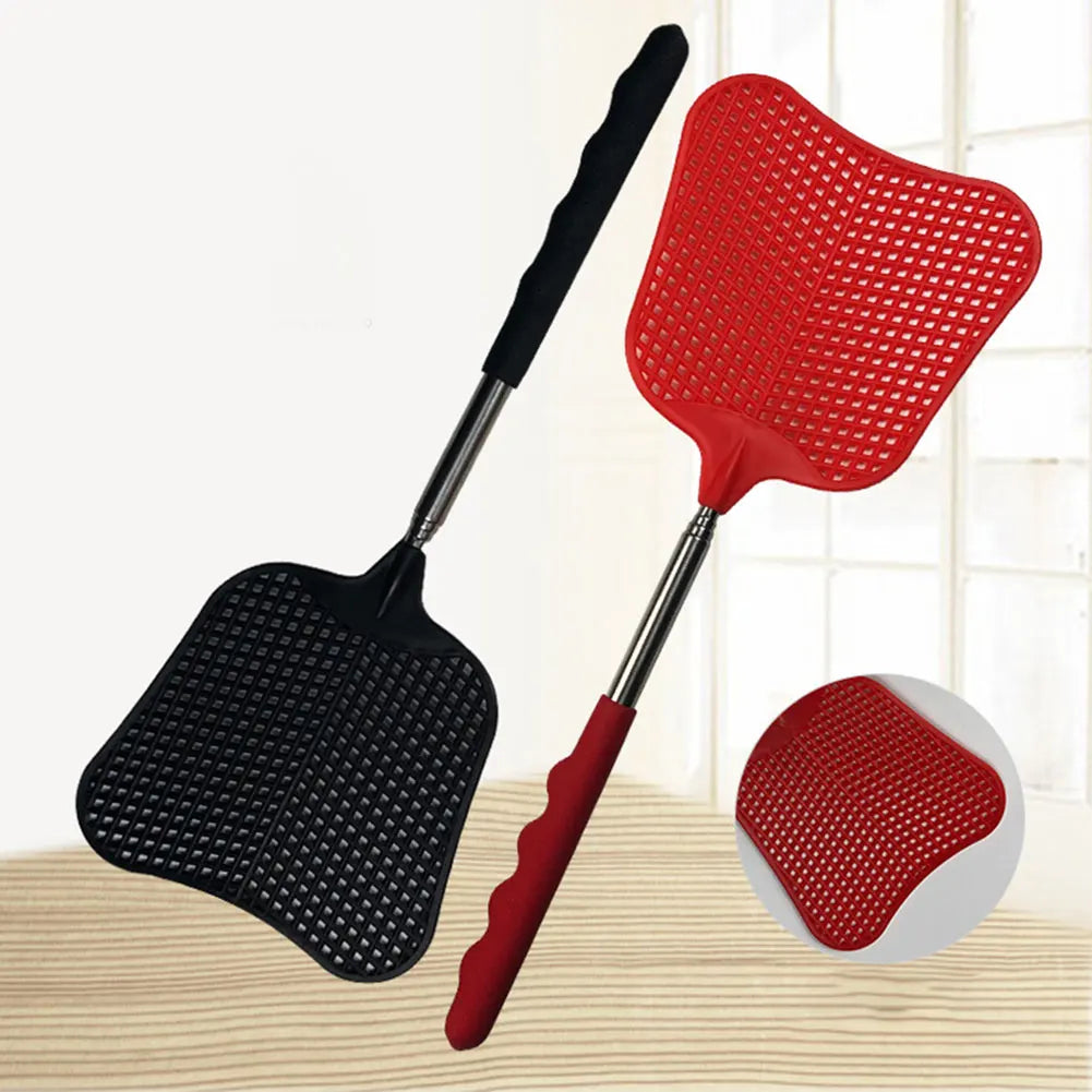 2Pcs Telescopic Fly Swatters with Anti-Slip Handle | Retractable Bug Killer Tools