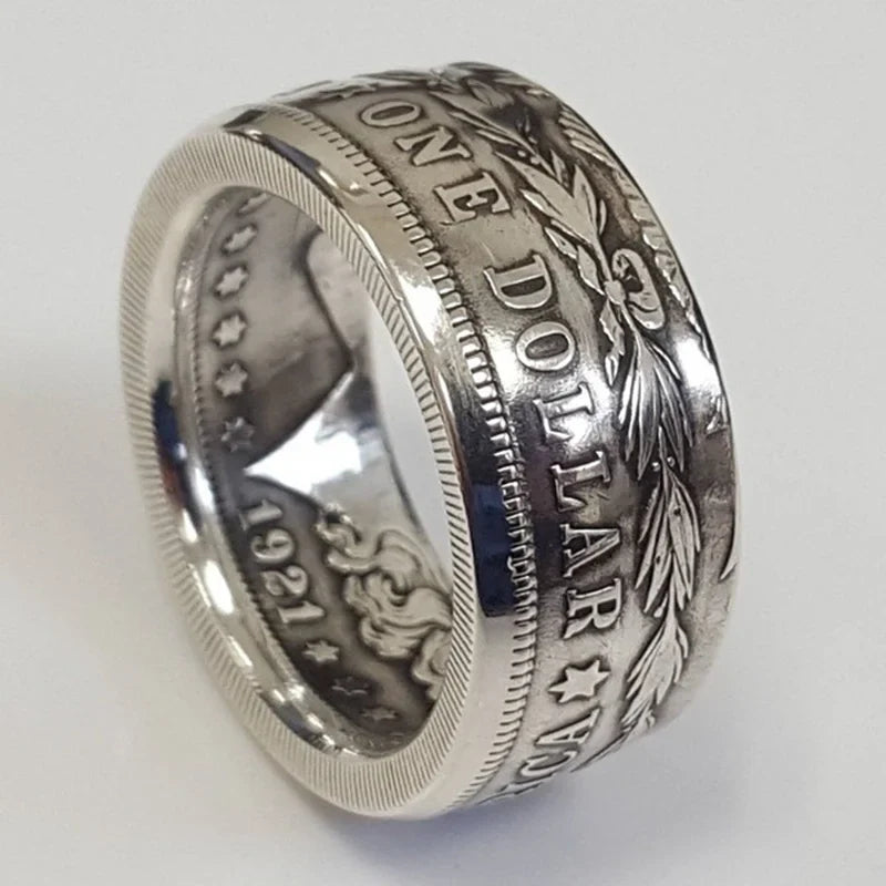 Vintage S925 Sterling Silver Ring | Classic Motto Design for Men