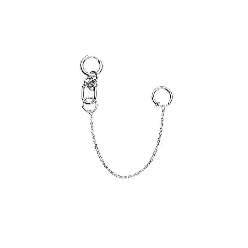NANA Inspired Lip Piercing Set | Cosplay Punk Chain Earrings