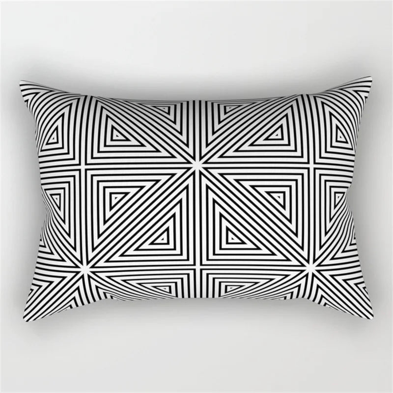 DecorBites™ Geometric Wave Line Waist Pillowcase Set