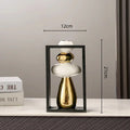 DecorBites™ Geometric Golden Rockery Vase Stack for Home Decor