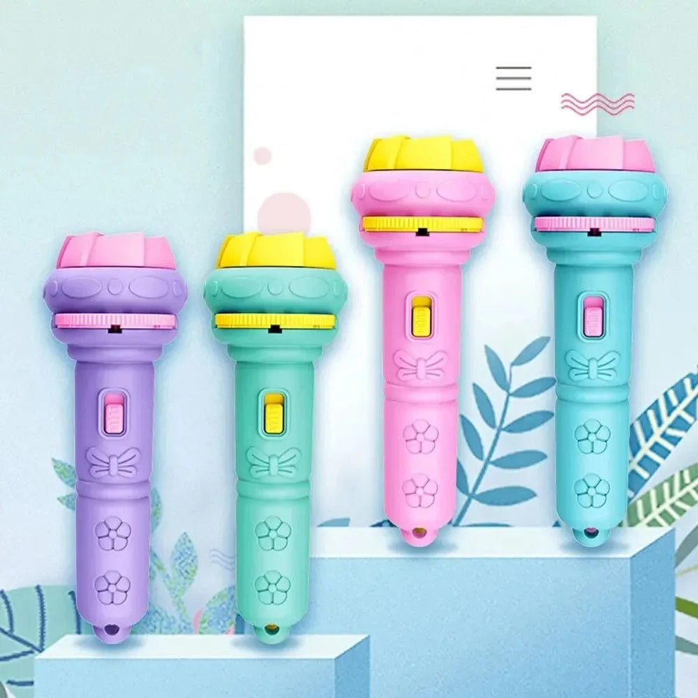 Cartoon Projection Flashlight | 80 Patterns Creative Children Toy Projector