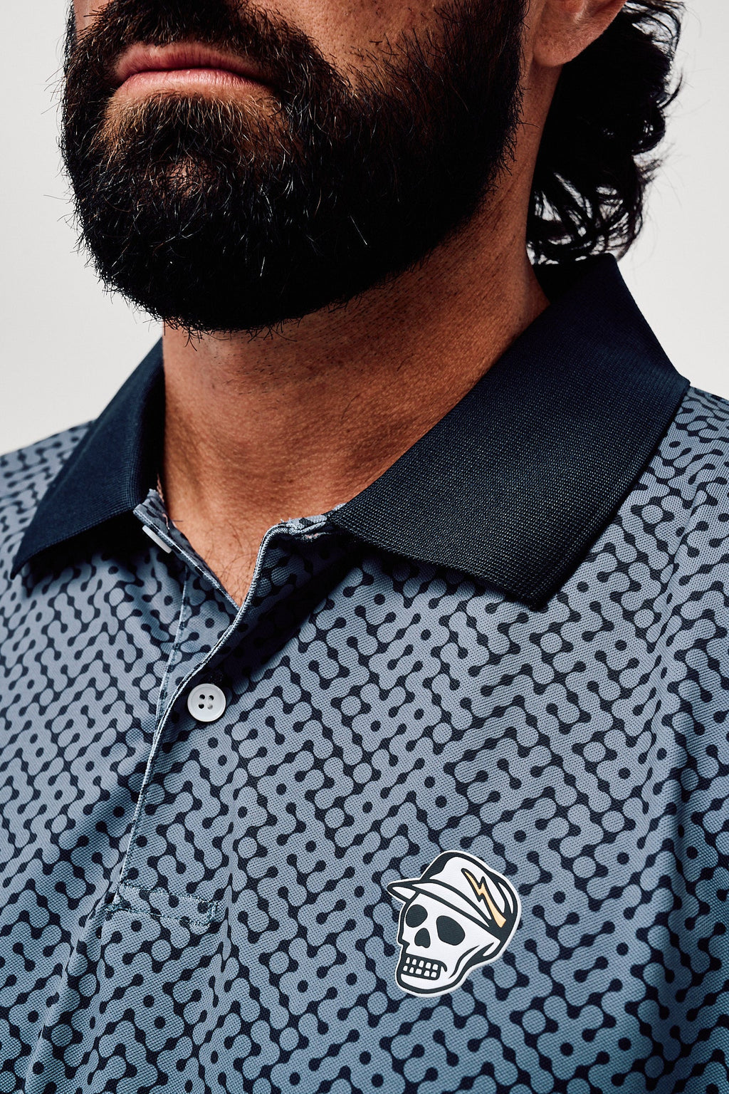 Labyrinth Polo - Navy / Western Sky