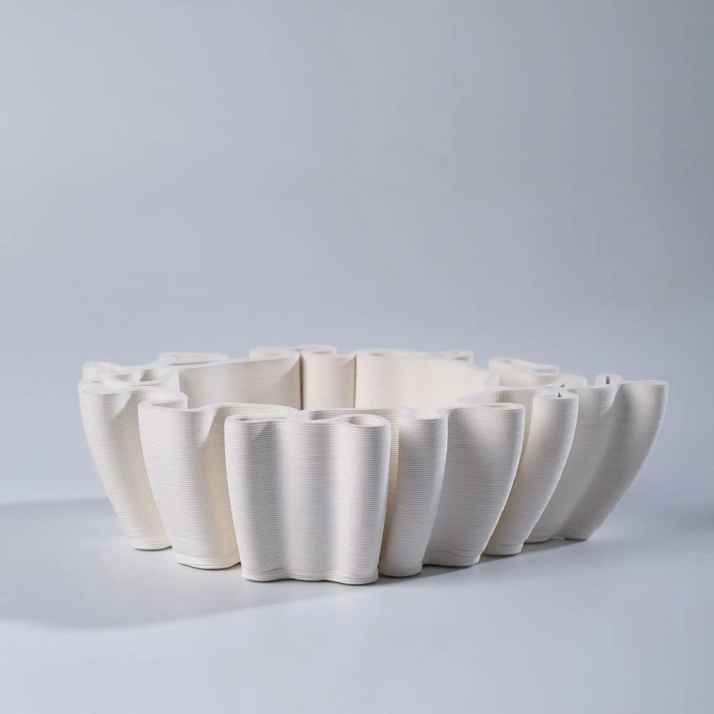 DecorBites™ Geometric Ceramic Flower Pot Sculpture Home Decor