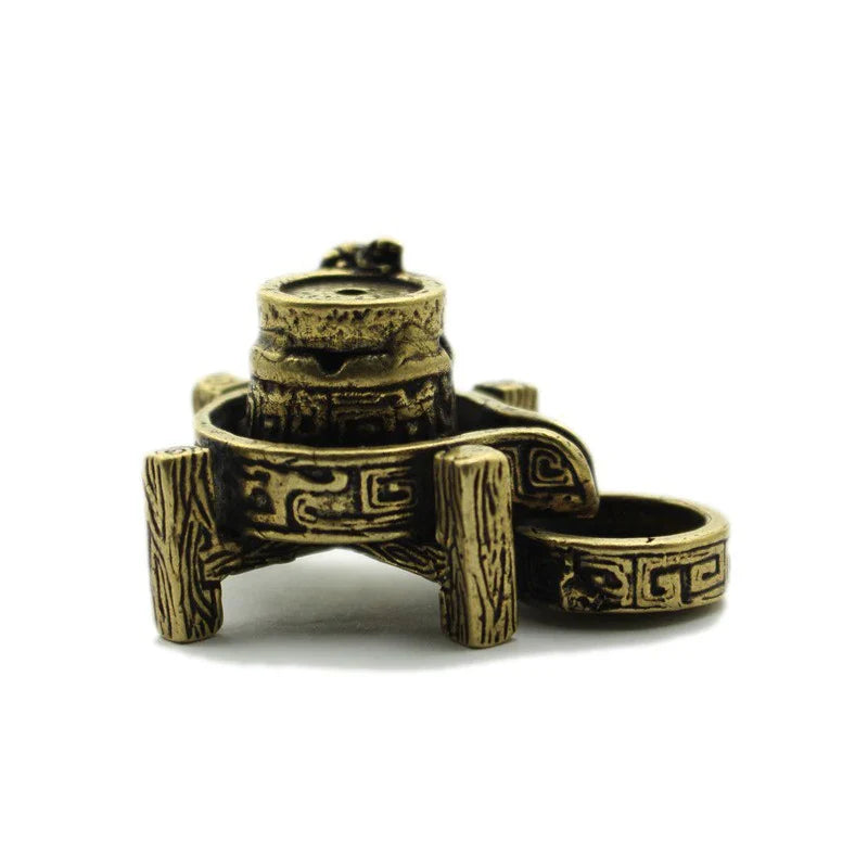 Antique Backflow Incense Burner | Graphite Zen Waterfall Stand