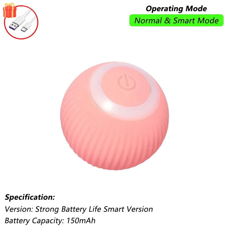 Interactive Smart Cat Toy Ball | Automatic Rolling Ball with Obstacle Avoidance