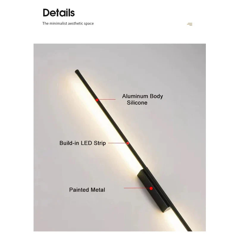 DecorBites™ Linear LED Wall Sconce for Sofa Background Lighting Fixtures