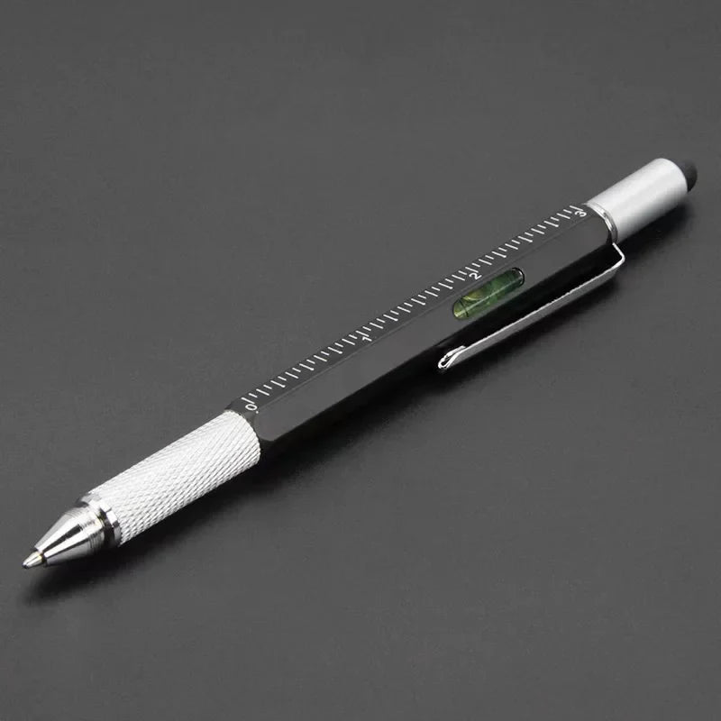 7 in 1 Multifunctional Pen Touch Screen Stylus | Ballpoint Pen Tool with Screwdriver and Level Gauge