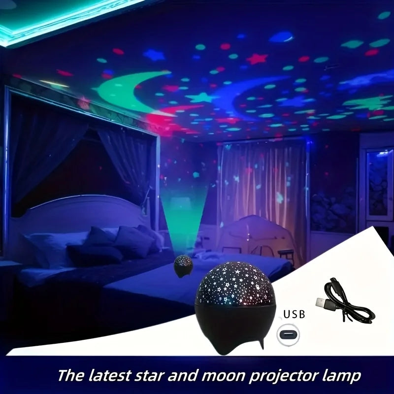 Starry Sky Projector Light | 7-Mode LED Night Light for Kids Room Decor