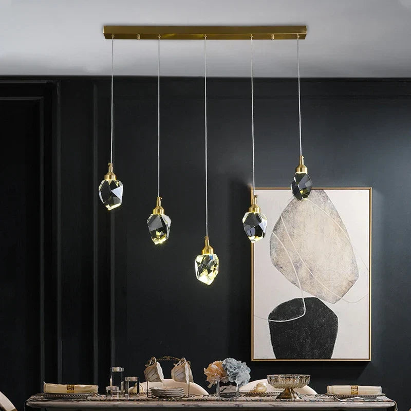 DecorBites™ Crystal LED Pendant Lights: Elegant Lighting Solution for Home Decor