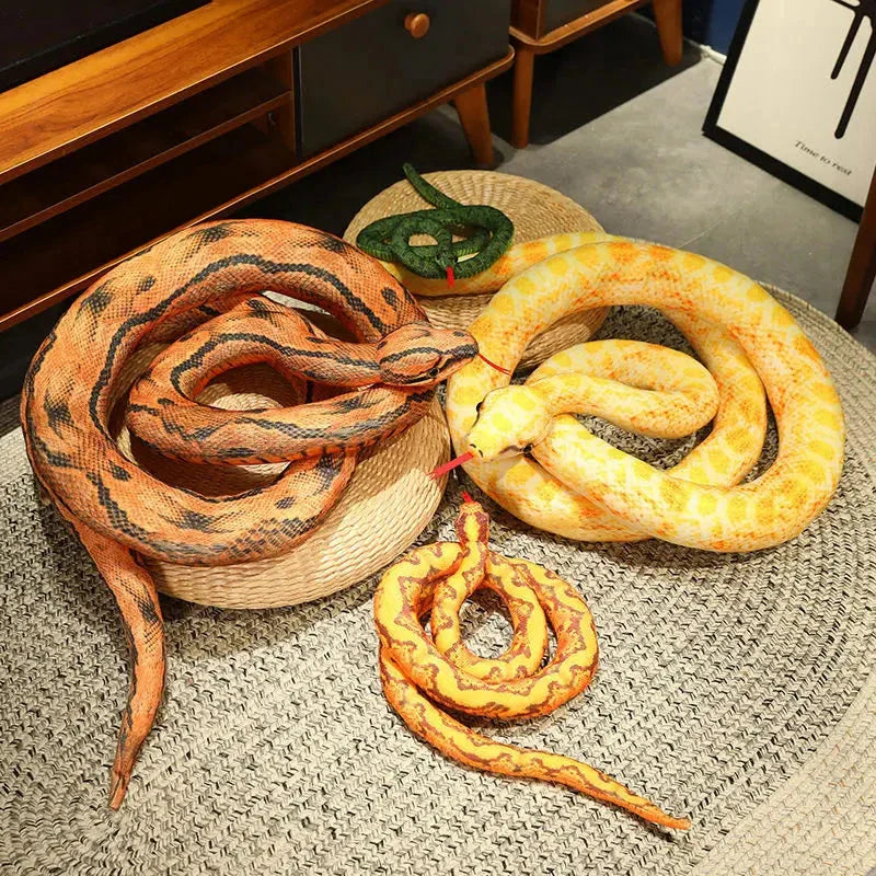 Artificial Python Plush Toy – Long Snake Soft Plush Home Decor