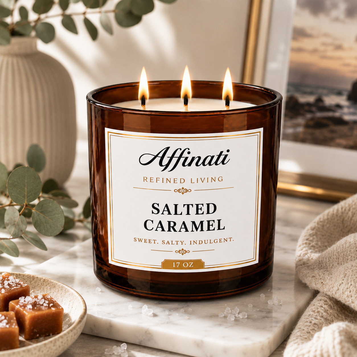 Salted Caramel 3-Wick Candle