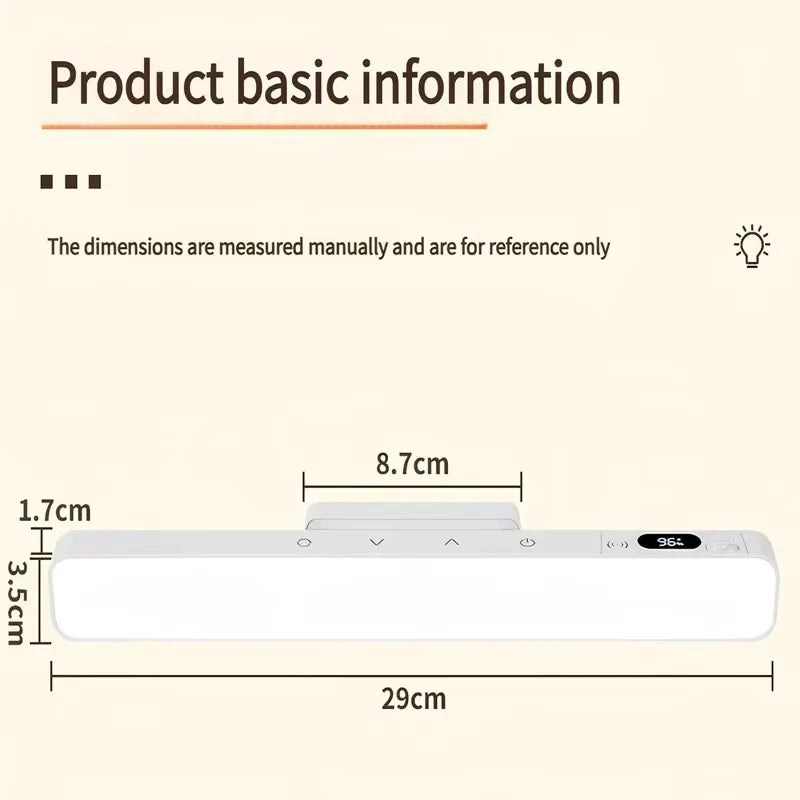 LED Touch Table Lamp with Remote Control and Timing | Rechargeable Magnetic Desk Light